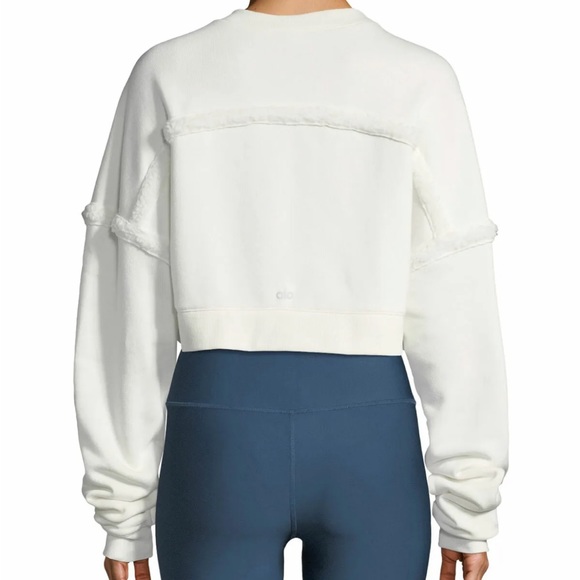 ALO Yoga Tops - ALO Yoga White Sweatshirt